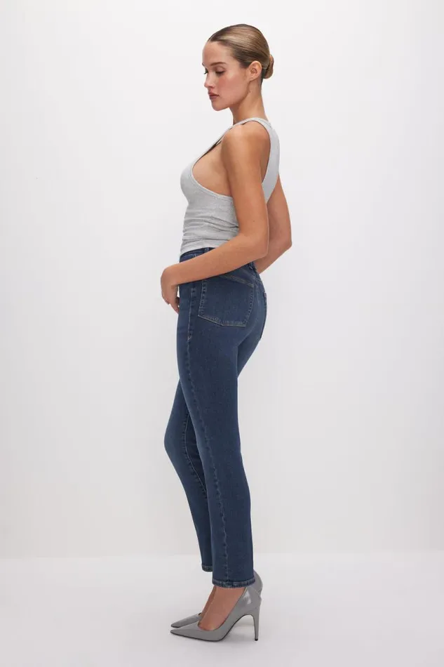 Women GOOD AMERICAN Jeans GOOD LEGS STRAIGHTJEANS Blue004