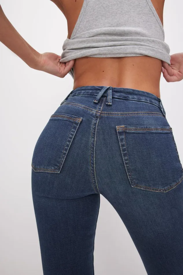 Women GOOD AMERICAN Jeans GOOD LEGS STRAIGHTJEANS Blue004