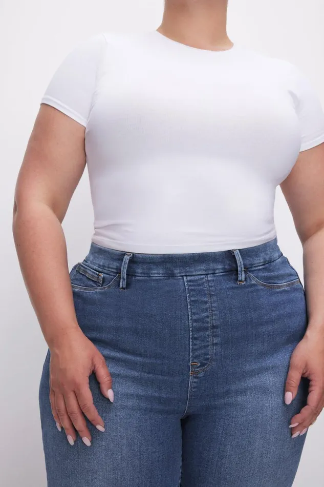 Women GOOD AMERICAN Jeans POWER STRETCH PULLON STRAIGHTJEANS Indigo490