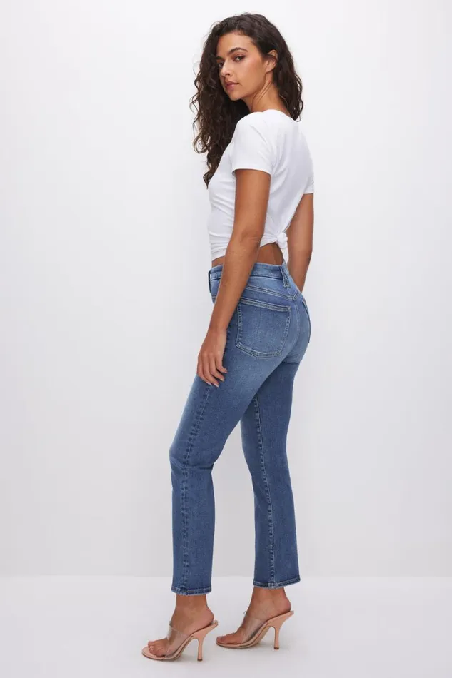 Women GOOD AMERICAN Jeans POWER STRETCH PULLON STRAIGHTJEANS Indigo490
