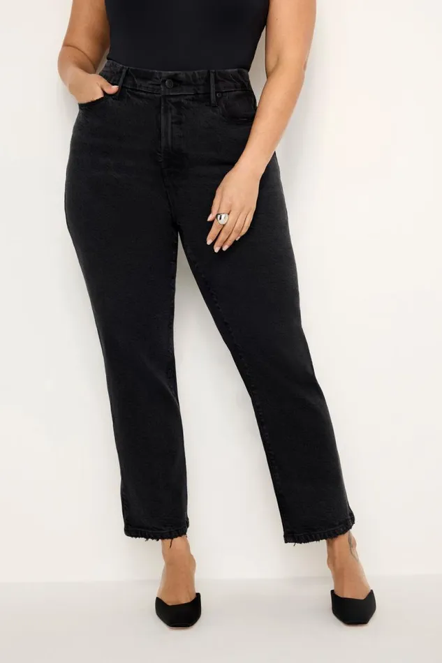 Women GOOD AMERICAN Jeans SOFTTECH GOOD LEGS STRAIGHTJEANS Black340