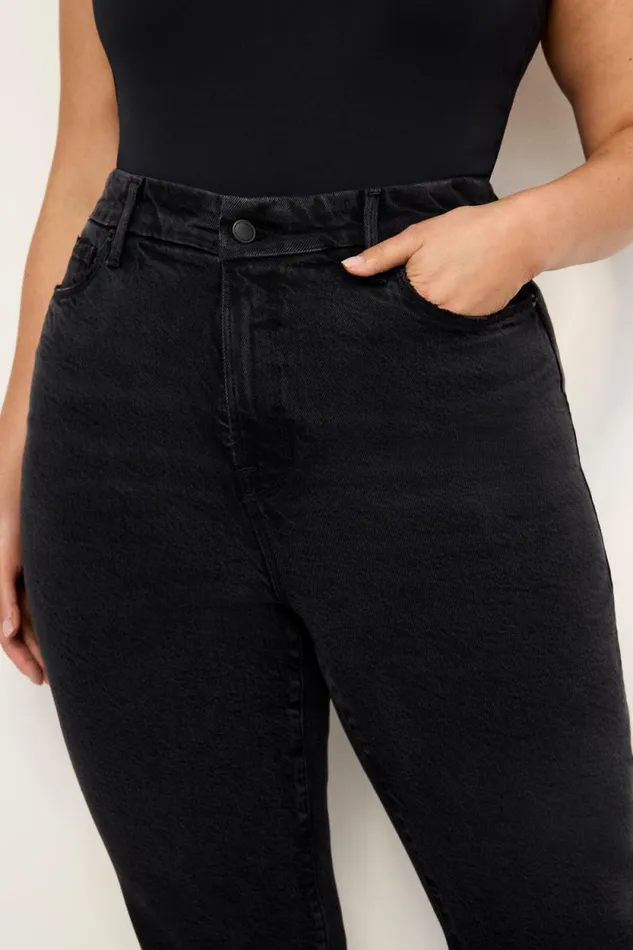Women GOOD AMERICAN Jeans SOFTTECH GOOD LEGS STRAIGHTJEANS Black340