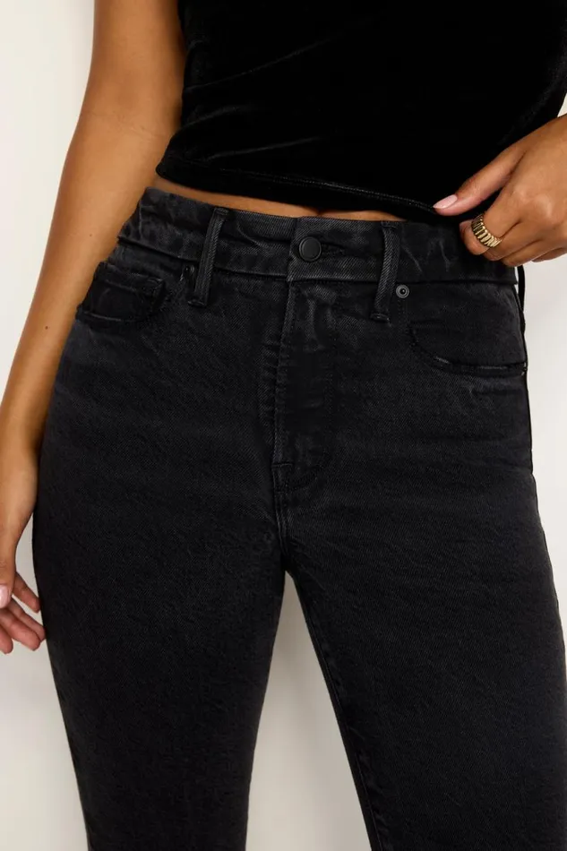 Women GOOD AMERICAN Jeans SOFTTECH GOOD LEGS STRAIGHTJEANS Black340