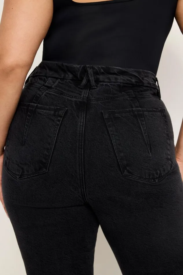 Women GOOD AMERICAN Jeans SOFTTECH GOOD LEGS STRAIGHTJEANS Black340