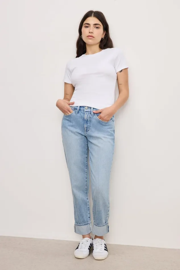 Women GOOD AMERICAN Jeans THE WEEKENDER PETITEJEANS Indigo750