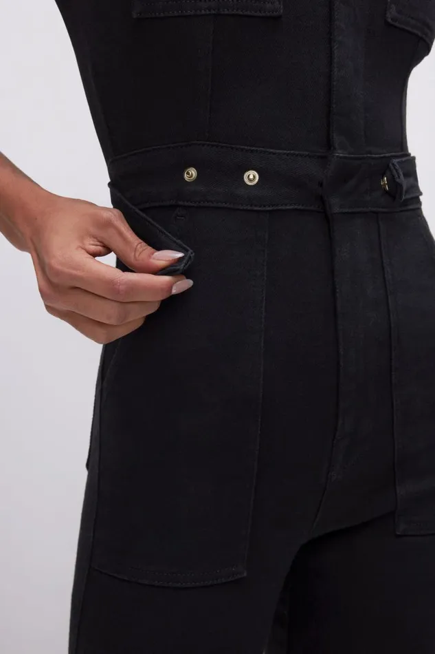 Women GOOD AMERICAN Jumpsuits FIT FOR SUCCESSJUMPSUIT Black099