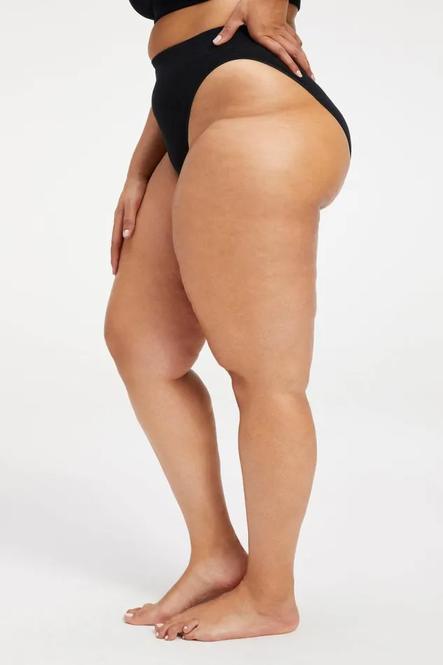 Women GOOD AMERICAN Pants TERRY GOOD WAISTBOTTOM Black001
