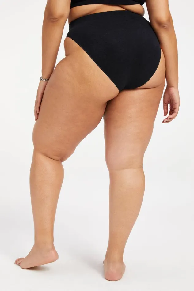 Women GOOD AMERICAN Pants TERRY GOOD WAISTBOTTOM Black001