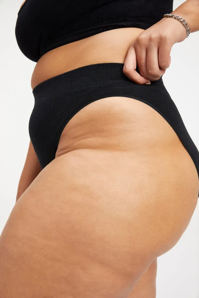 Women GOOD AMERICAN Pants TERRY GOOD WAISTBOTTOM Black001