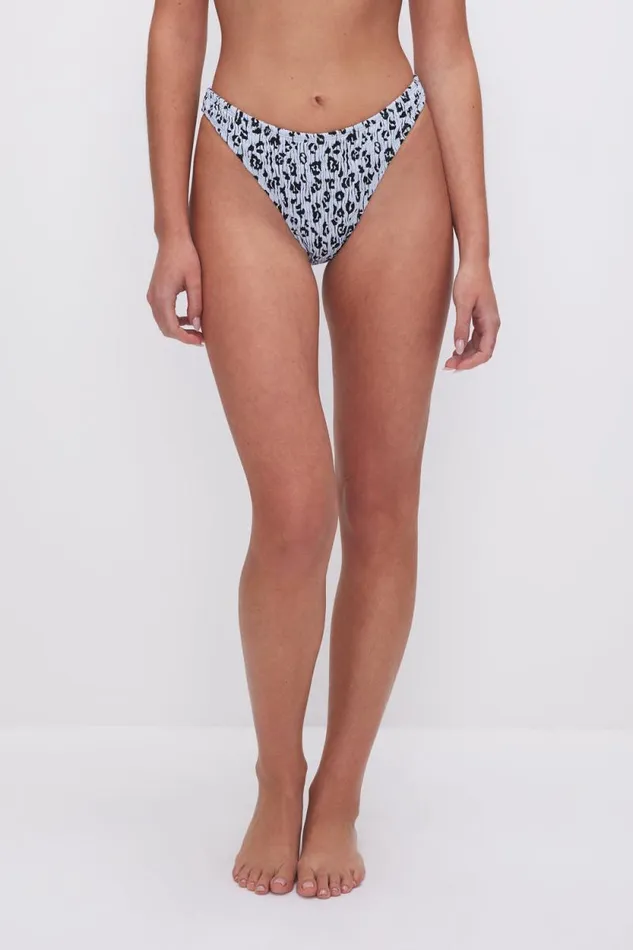 Women GOOD AMERICAN Swim ALWAYS FITS DEMI BIKINITOP Glass Leopard001