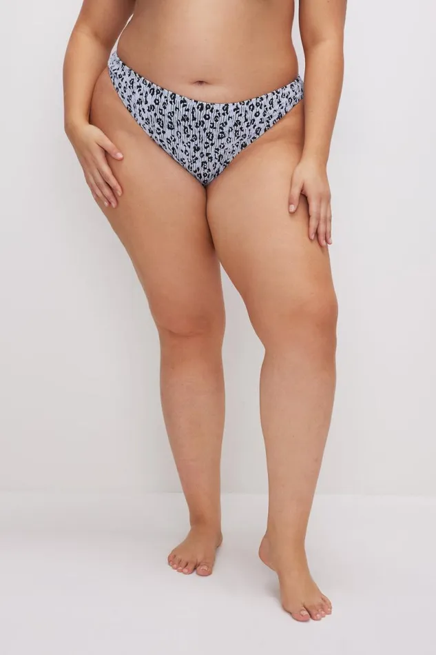 Women GOOD AMERICAN Swim ALWAYS FITS DEMI BIKINITOP Glass Leopard001