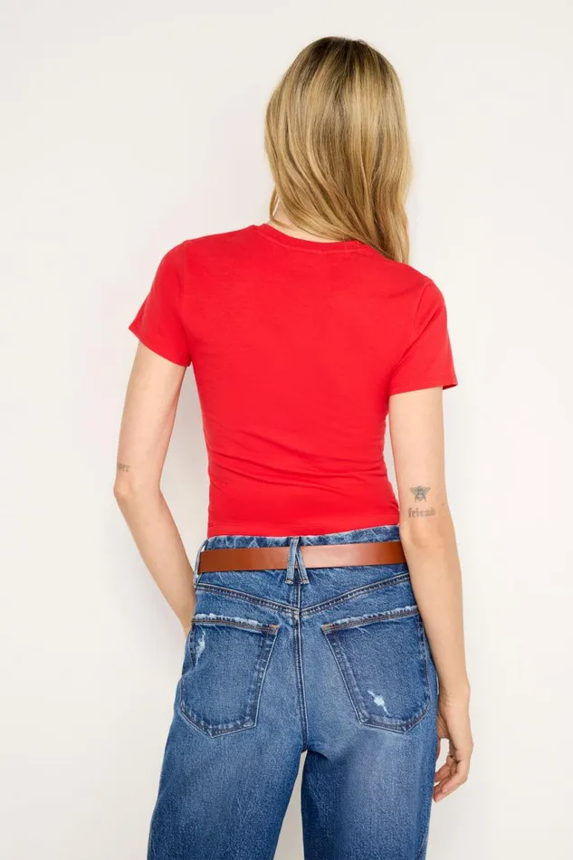 Women GOOD AMERICAN Tops SUPER STRETCH BABYTEE Grenadine003
