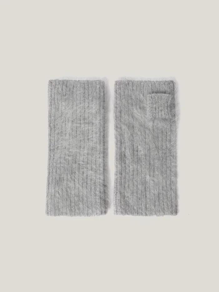Women Halo Cashmere Mittens Grey Jigsaw Knitwear and Cashmere
