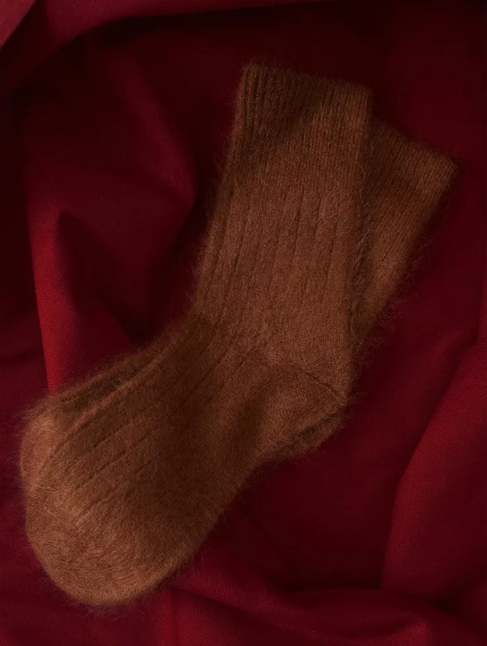 Women Halo Cashmere Sock Ginger Jigsaw Knitwear and Cashmere