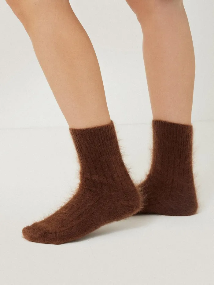 Women Halo Cashmere Sock Ginger Jigsaw Knitwear and Cashmere