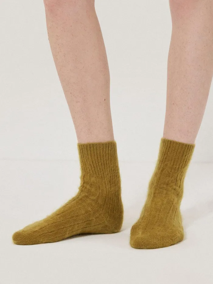 Women Halo Cashmere Sock Green Jigsaw Knitwear and Cashmere