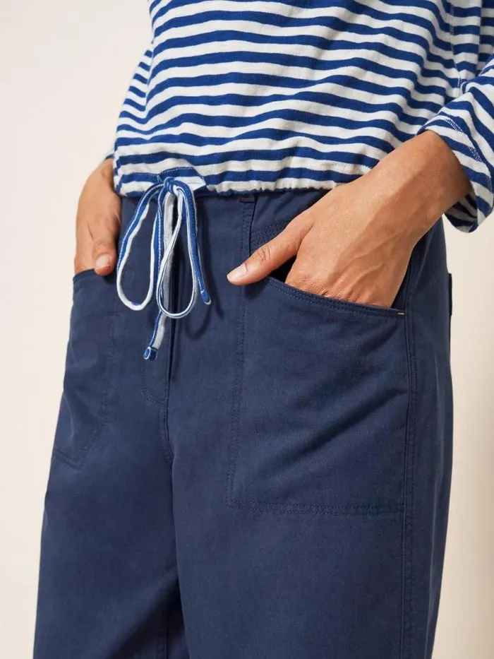 Women Harper Wide Leg Trouser Dark Navy White Stuff Trousers
