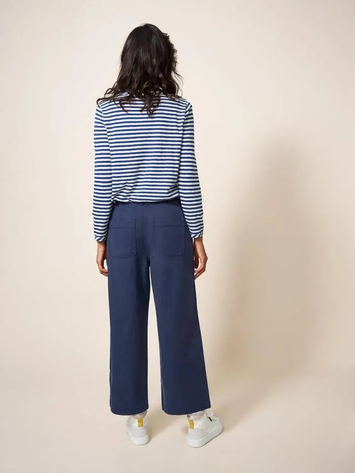 Women Harper Wide Leg Trouser Dark Navy White Stuff Trousers