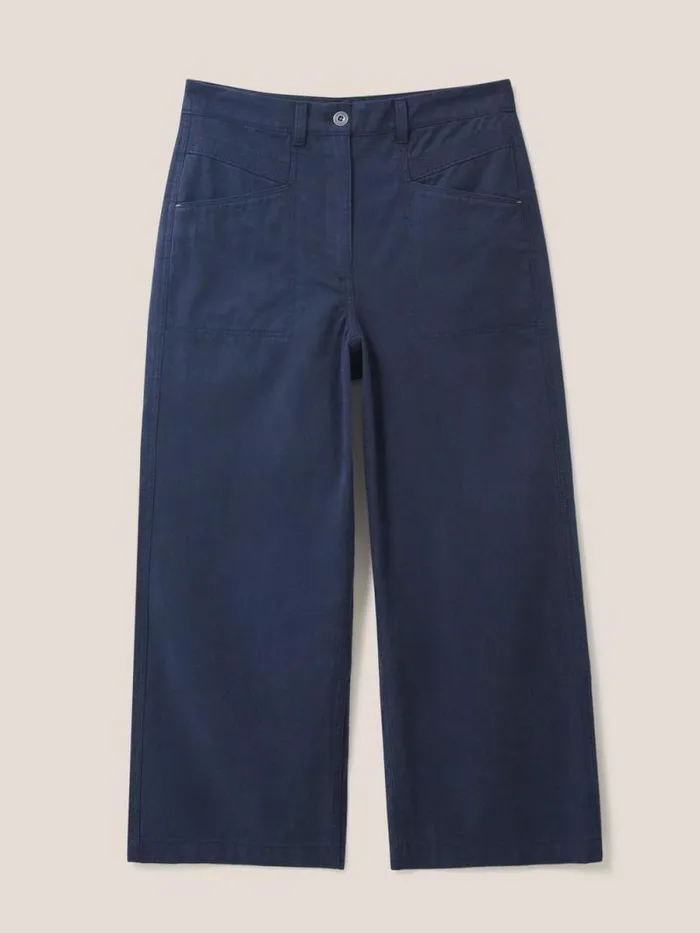 Women Harper Wide Leg Trouser Dark Navy White Stuff Trousers