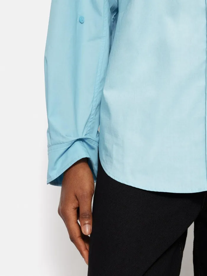 Women Heritage Cotton Relaxed Shirt Blue Jigsaw Shirts and Tops