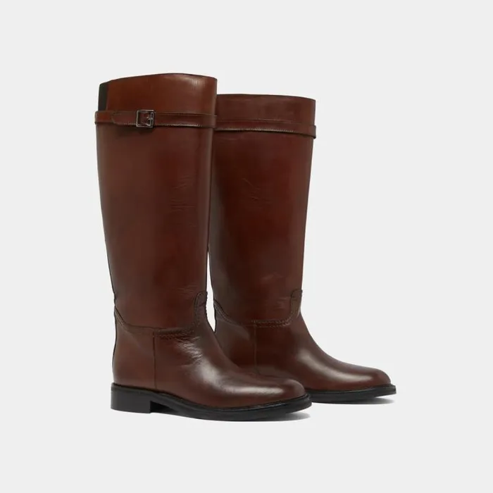 Women High Boots Cognac JONAK Boots Thighhigh Boots