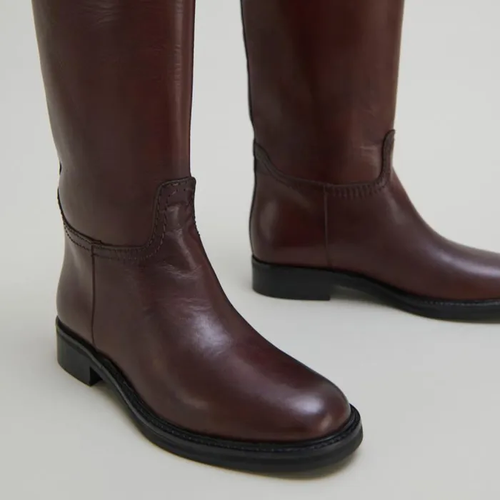 Women High Boots Cognac JONAK Boots Thighhigh Boots