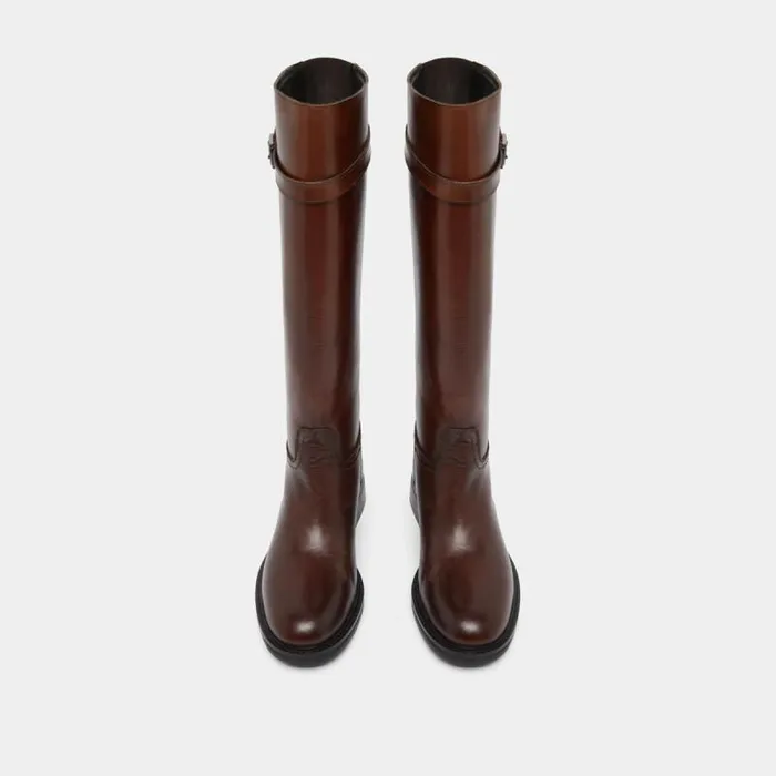 Women High Boots Cognac JONAK Boots Thighhigh Boots