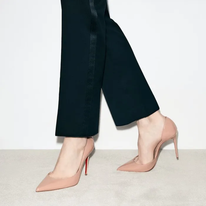 Women Iriza 100 Mm Pumps 8211 Patent Calf 8211 Blush Christian Louboutin Pumps