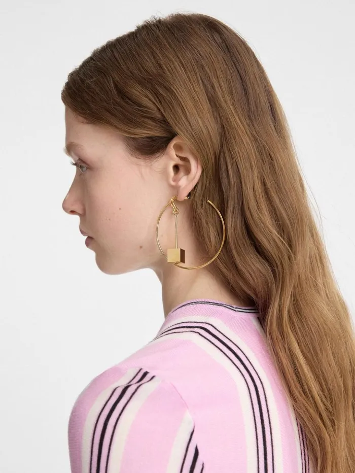 Women Jewellery JACQUEMUS The Nodo Hoops Earrings Gold