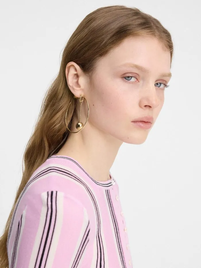 Women Jewellery JACQUEMUS The Nodo Hoops Earrings Gold