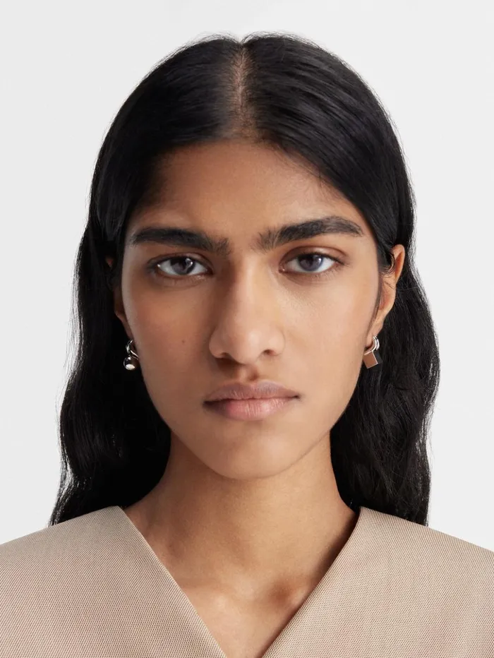 Women Jewellery JACQUEMUS The Nodo Stud Earrings Silver Women Jewellery JACQUEMUS The Nodo Stud Earrings Silver