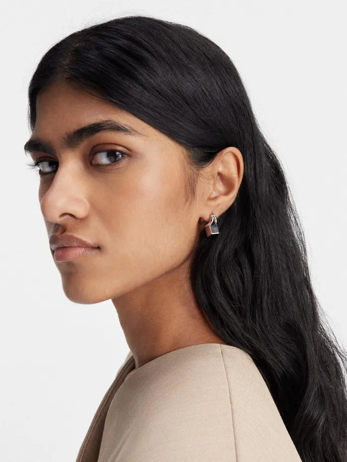 Women Jewellery JACQUEMUS The Nodo Stud Earrings Silver Women Jewellery JACQUEMUS The Nodo Stud Earrings Silver