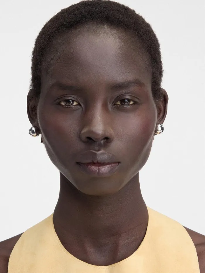 Women Jewellery JACQUEMUS The Perlina Earrings Silver Brown
