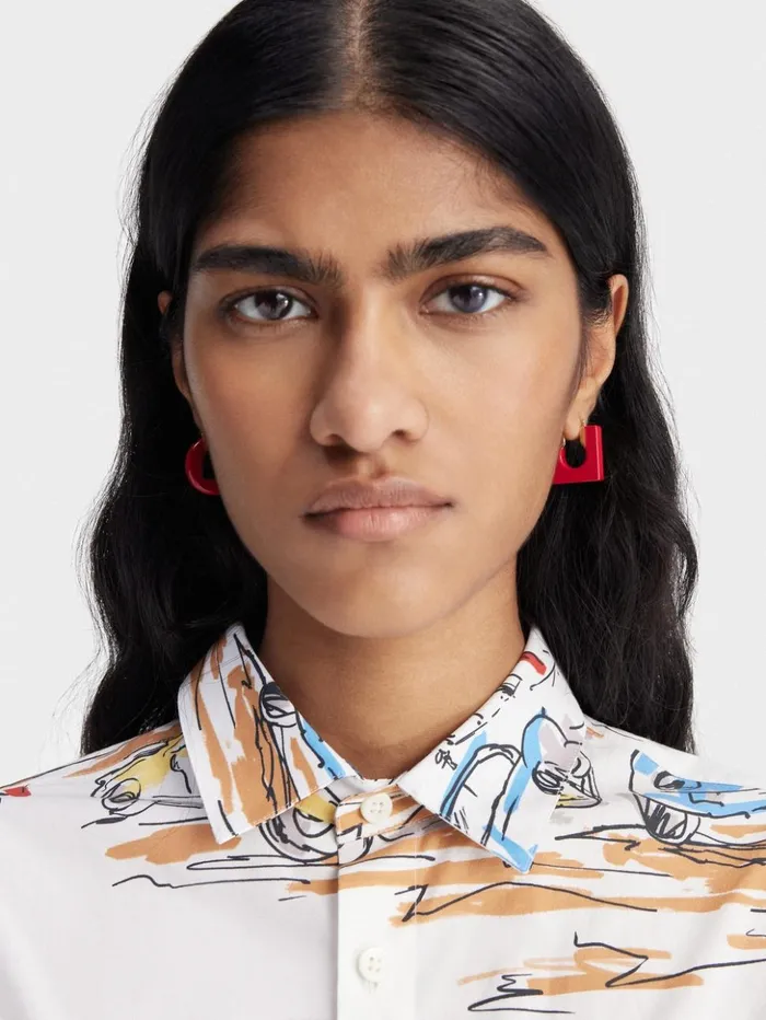 Women Jewellery JACQUEMUS The Rond Carr Earrings Red