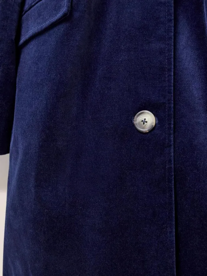 Women Karla Smart Velvet Coat Dark Navy White Stuff Coats and Jackets