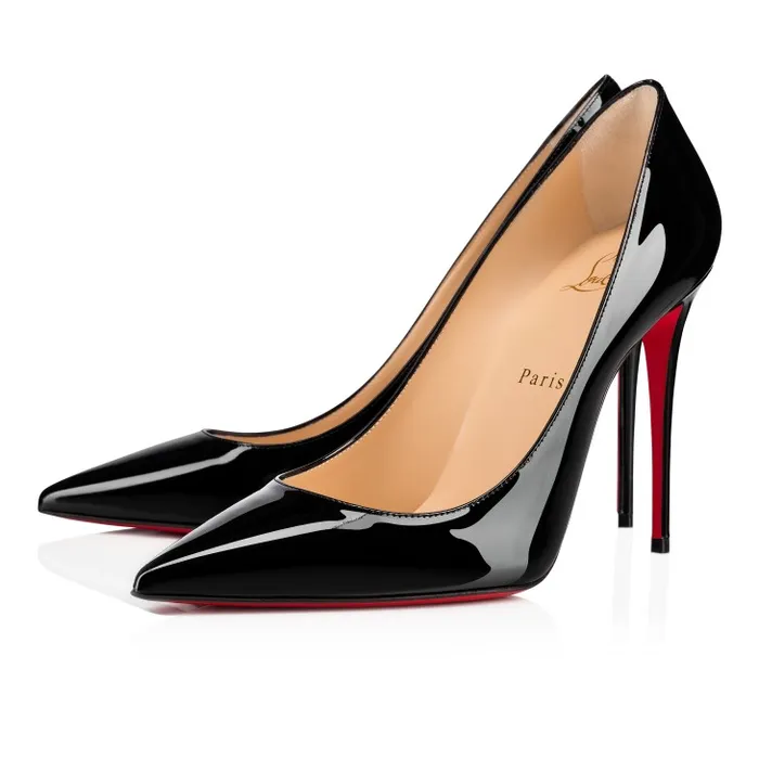 Women Kate 100 Mm Pumps 8211 Patent Calf Leather 8211 Black Christian Louboutin Pumps