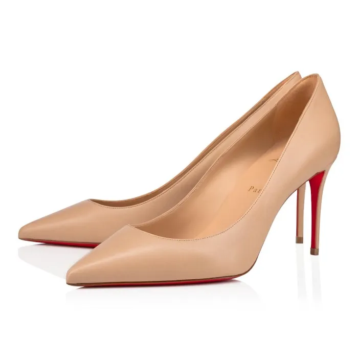Women Kate 85 Mm Pumps 8211 Nappa Leather 8211 Nude 1 Christian Louboutin Pumps