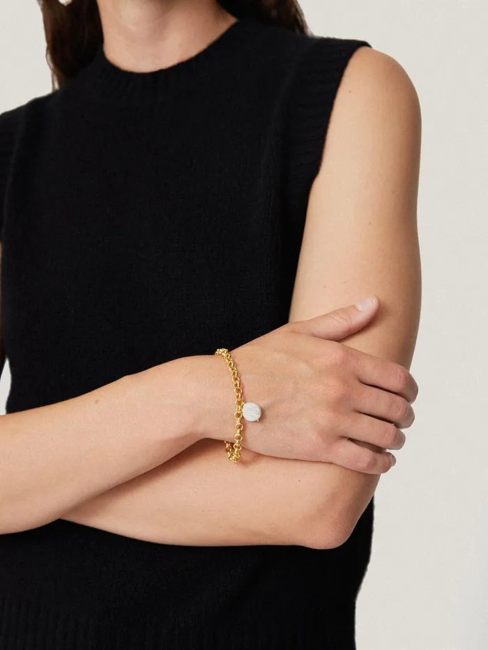 Women Keshi Pearl Bracelet Pearl Jigsaw Jewellery