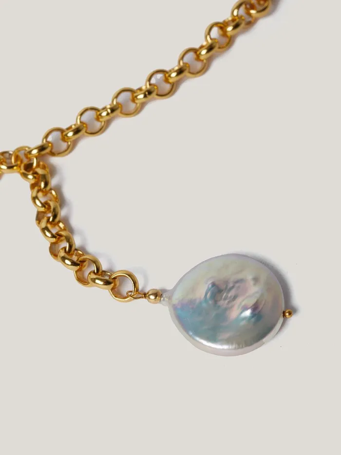 Women Keshi Pearl Necklace Pearl Jigsaw Jewellery