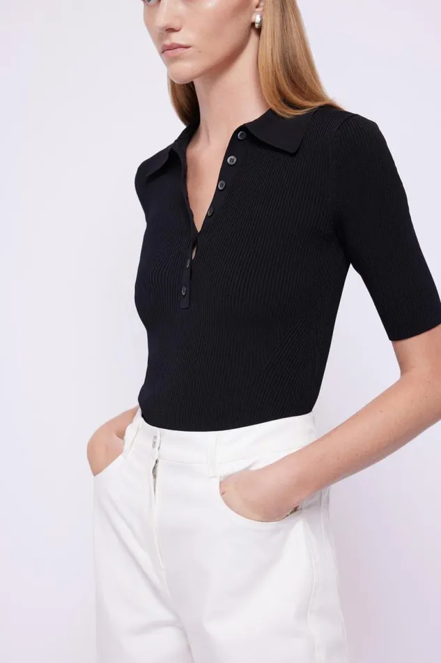 Women Knitwear Jonathan Simkhai Secily Polo
