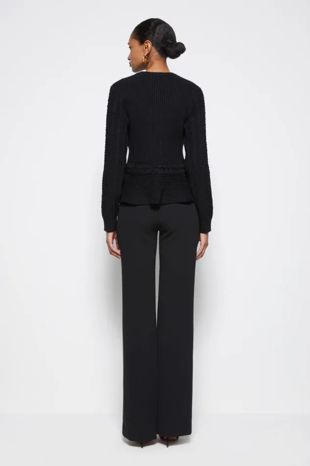 Women Knitwear Jonathan Simkhai Signature Andi Peplum Jacket