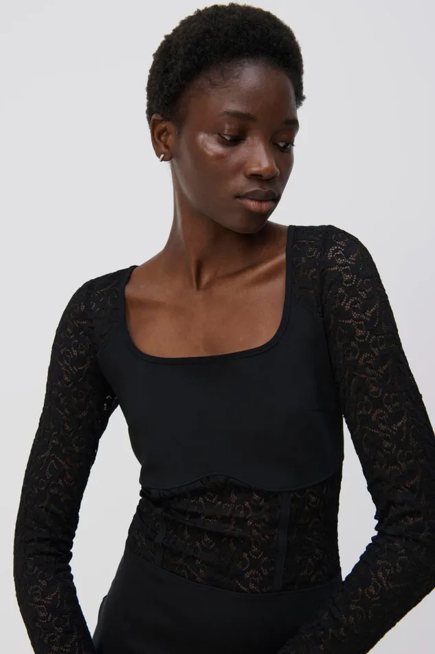 Women Knitwear Jonathan Simkhai SIMKHAI Wolford Lace Mini