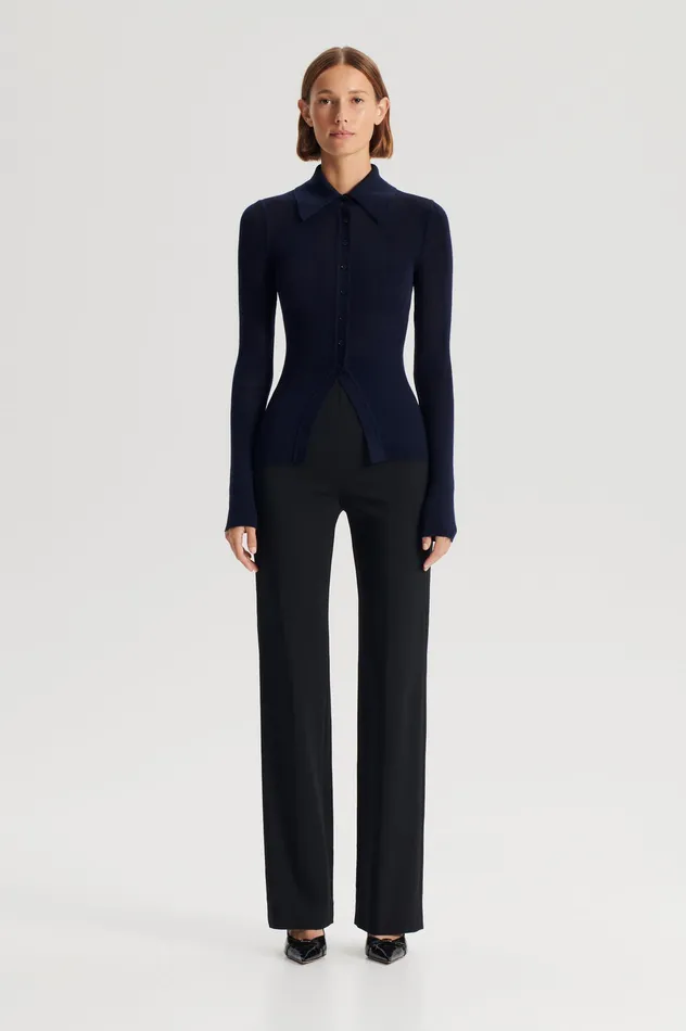 Women Knitwear Scanlan Theodore BABYWOOL CARDIGAN NAVY ALL