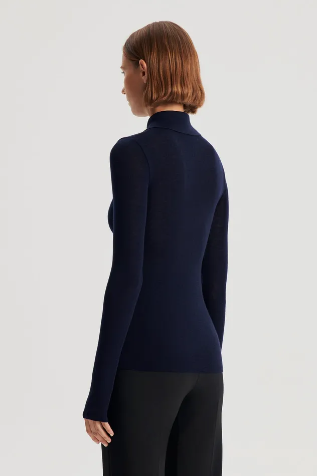 Women Knitwear Scanlan Theodore BABYWOOL CARDIGAN NAVY ALL Women Knitwear Scanlan Theodore BABYWOOL CARDIGAN NAVY ALL