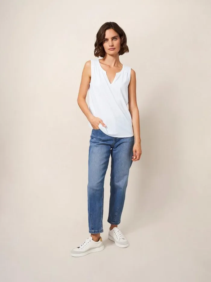 Women LAILA VEST Brilliant White White Stuff Shirts and Blouses