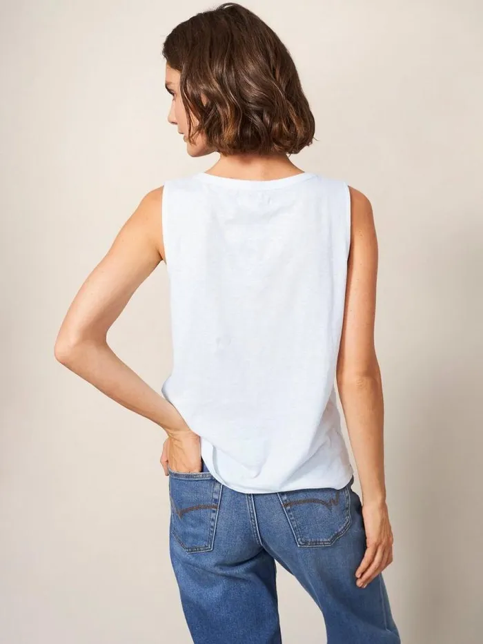 Women LAILA VEST Brilliant White White Stuff Shirts and Blouses Women LAILA VEST Brilliant White White Stuff Shirts and Blouses