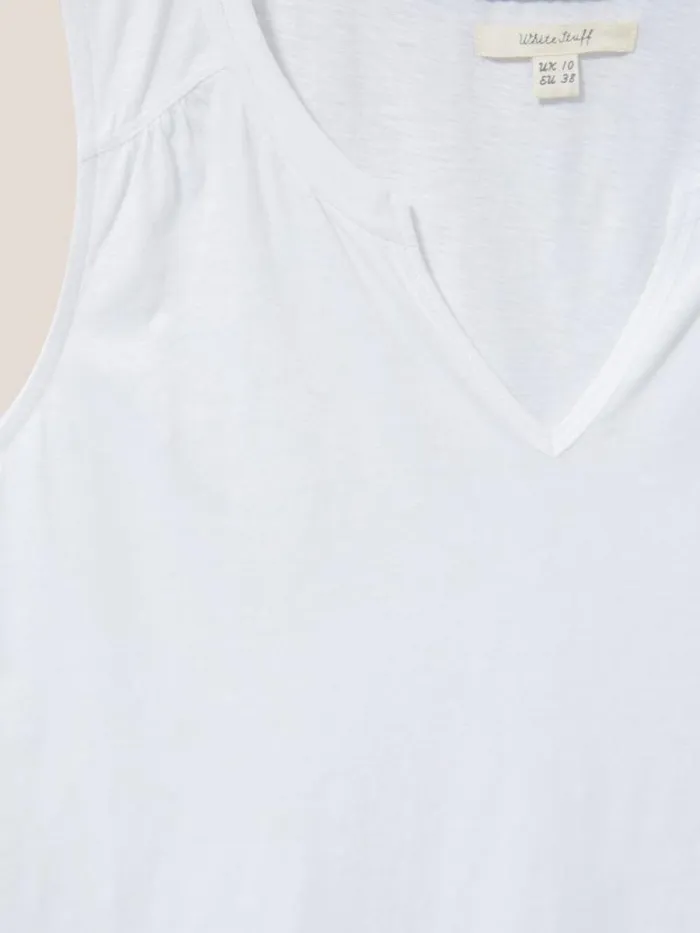 Women LAILA VEST Brilliant White White Stuff Shirts and Blouses Women LAILA VEST Brilliant White White Stuff Shirts and Blouses