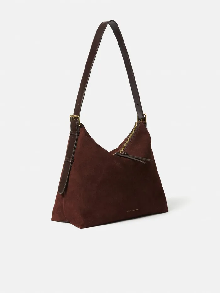 Women Large Trafalgar Shoulder Bag Burgundy Jigsaw Bags