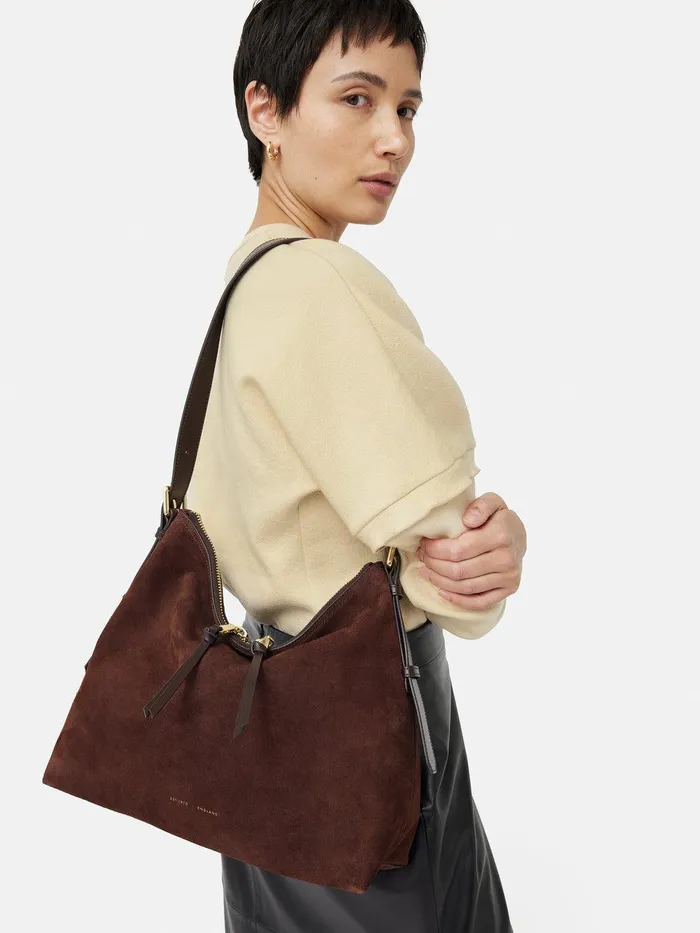 Women Large Trafalgar Shoulder Bag Burgundy Jigsaw Bags