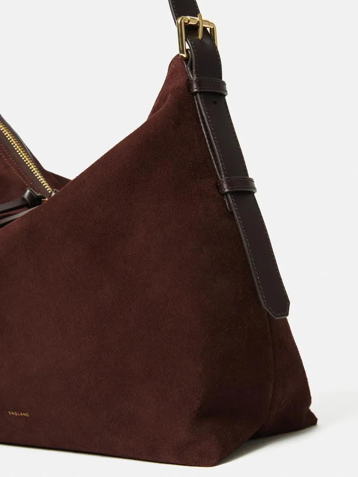 Women Large Trafalgar Shoulder Bag Burgundy Jigsaw Bags